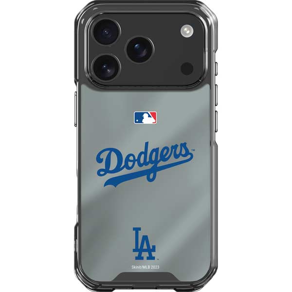 MLB Los Angeles Dodgers Road Jersey iPhone 17 Pro Clear Case