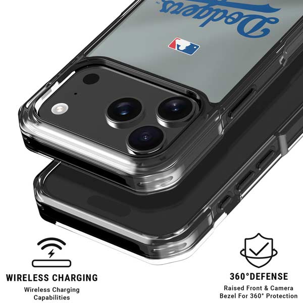 MLB Los Angeles Dodgers Road Jersey iPhone 17 Pro Clear Case