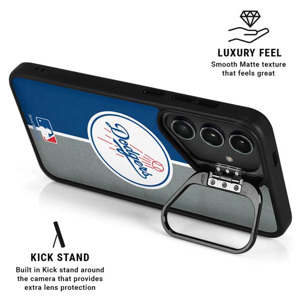 MLB Los Angeles Dodgers Split Galaxy S26 Kickstand Case