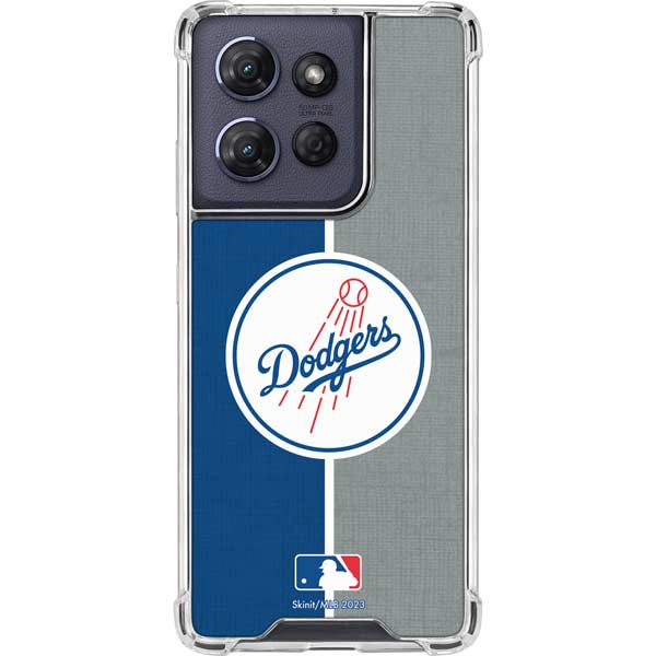 MLB Los Angeles Dodgers Split Moto G Play 5G (2025) Clear Case