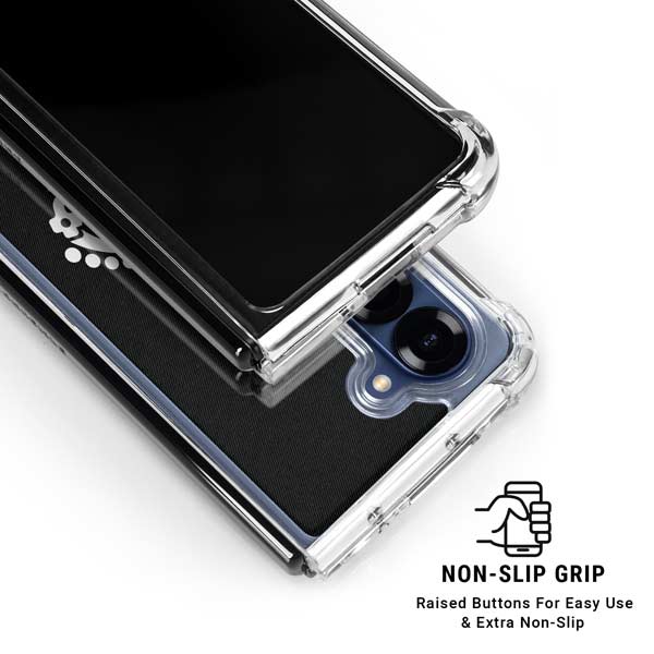 NHL Los Angeles Kings Black Background Galaxy Z Fold7 Clear Case