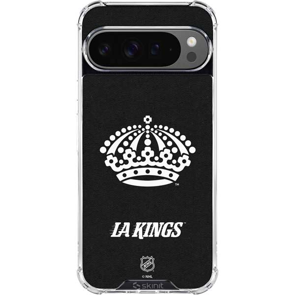 NHL Los Angeles Kings Black Background Google Pixel 10 Pro Clear Case