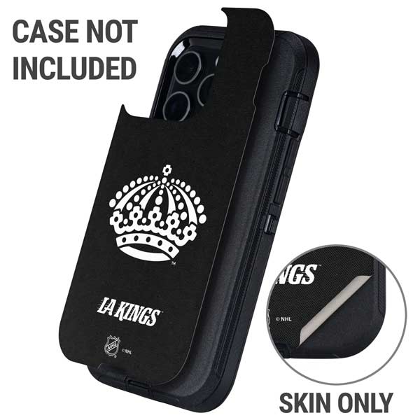 NHL Los Angeles Kings Black Background Otterbox Defender iPhone Skin