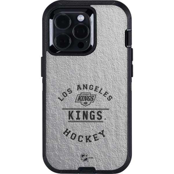 NHL Los Angeles Kings Black Text Otterbox Defender iPhone Skin