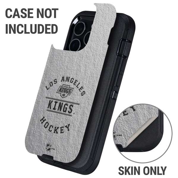 NHL Los Angeles Kings Black Text Otterbox Defender iPhone Skin