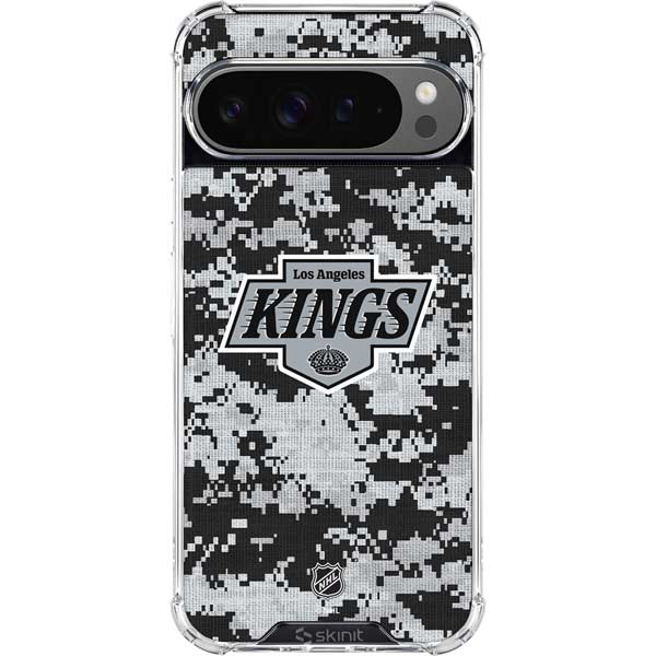 NHL Los Angeles Kings Camo Google Pixel 10 Pro Clear Case