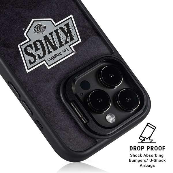 NHL Los Angeles Kings Distressed iPhone 14 Pro Kickstand Case