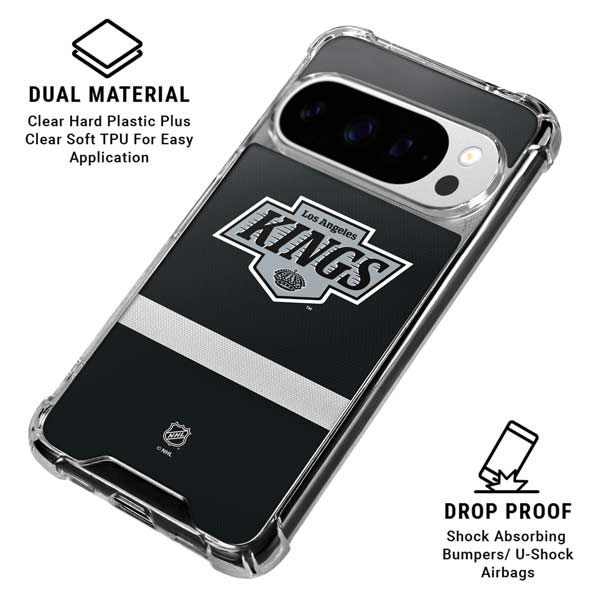 NHL Los Angeles Kings Jersey Google Pixel 10 Pro Clear Case