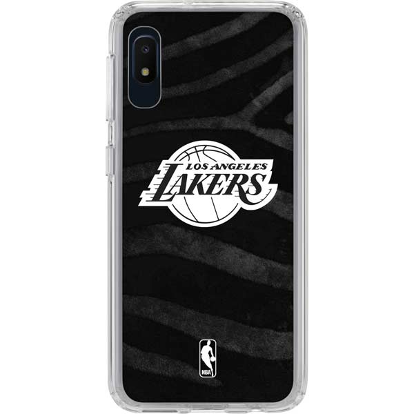 NBA Los Angeles Lakers Black Animal Print Galaxy Cases
