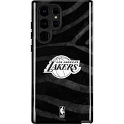 NBA Los Angeles Lakers Black Animal Print Galaxy Cases