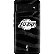 NBA Los Angeles Lakers Black Animal Print Pixel Cases