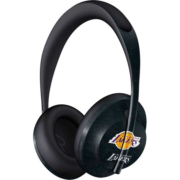 NBA Los Angeles Lakers Black Primary Logo Bose Noise Cancelling Headphones 700 Skin