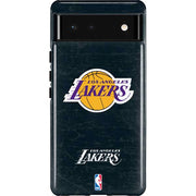 NBA Los Angeles Lakers Black Primary Logo Pixel Cases