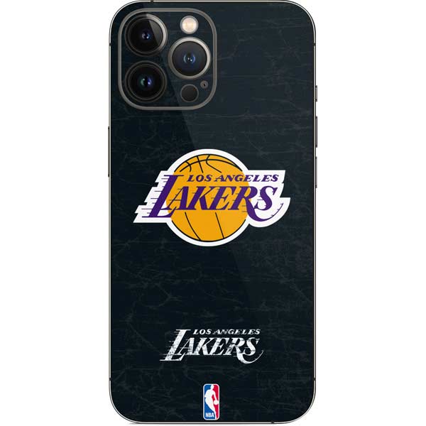 NBA Los Angeles Lakers Black Primary Logo iPhone 15 Pro Max Skin