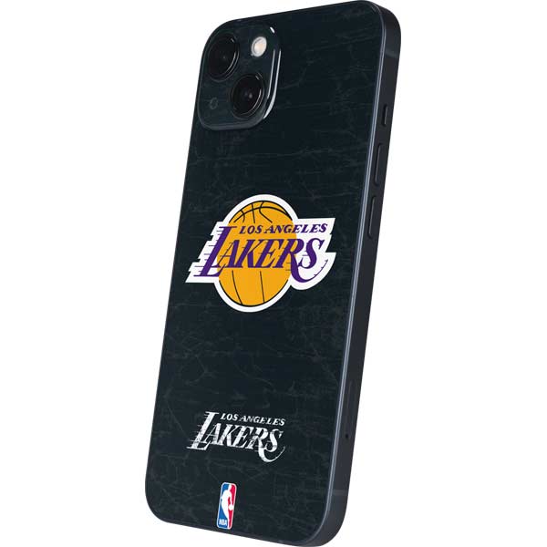 NBA Los Angeles Lakers Black Primary Logo iPhone 15 Skin