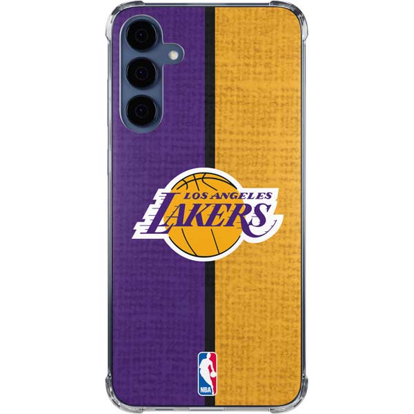 NBA Los Angeles Lakers Canvas Galaxy A35 5G Clear Case