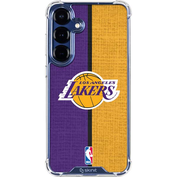 NBA Los Angeles Lakers Canvas Galaxy S25 Plus Clear Case