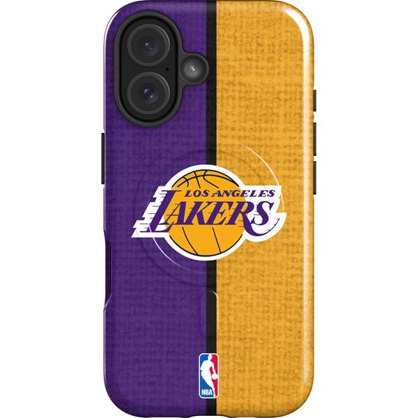 NBA Los Angeles Lakers Canvas iPhone 16 Magsafe Impact Case