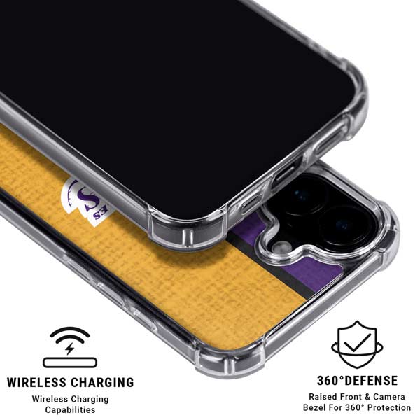 NBA Los Angeles Lakers Canvas iPhone 16 Plus MagSafe Case