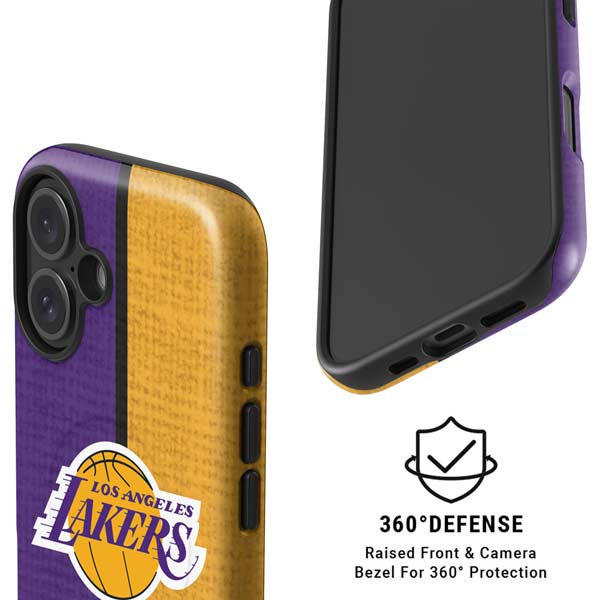 NBA Los Angeles Lakers Canvas iPhone 16 Plus Magsafe Impact Case