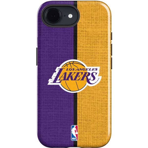 NBA Los Angeles Lakers Canvas iPhone 16e Impact Case