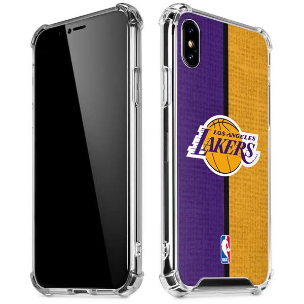 NBA Los Angeles Lakers Canvas iPhone X/XS Clear Case
