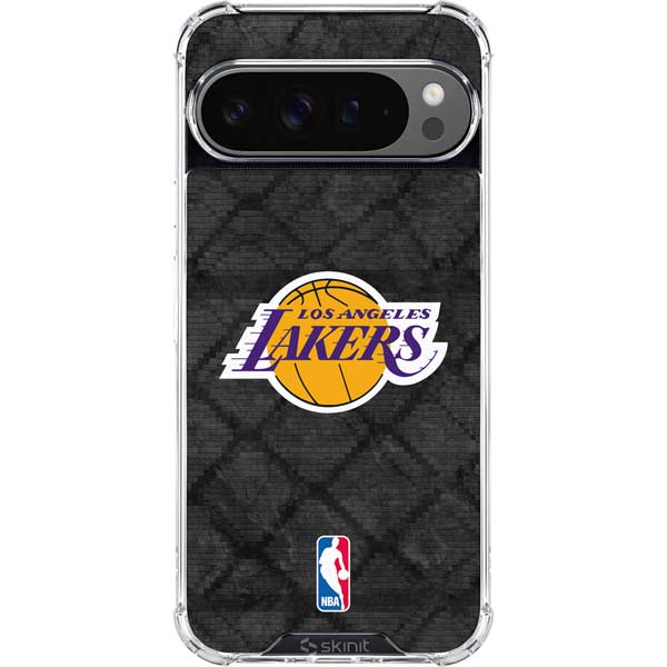 NBA Los Angeles Lakers Dark Rust Google Pixel 10 Pro Clear Case