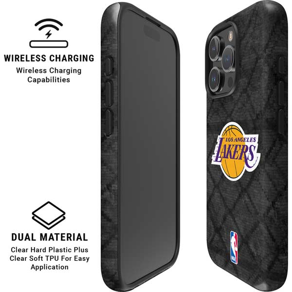 NBA Los Angeles Lakers Dark Rust iPhone 16 Pro Magsafe Impact Case