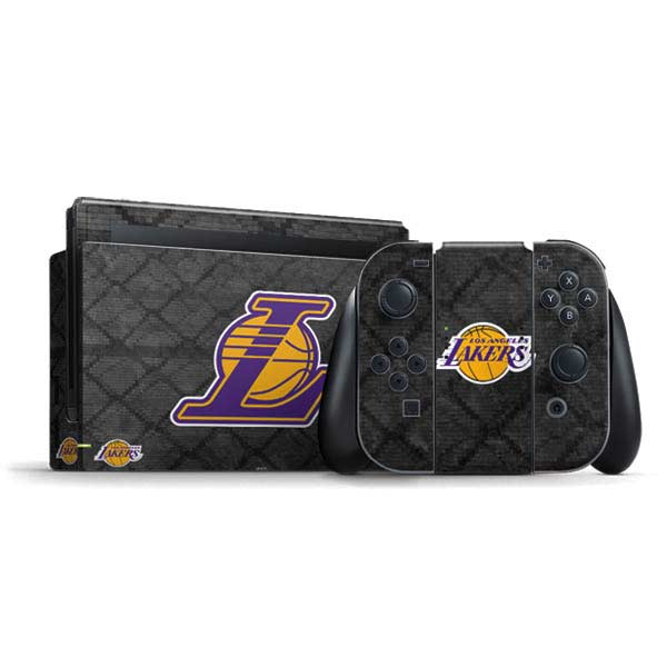 NBA Los Angeles Lakers Dark Rust Nintendo Skins