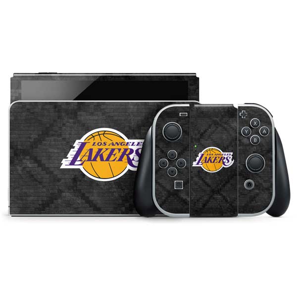 NBA Los Angeles Lakers Dark Rust Nintendo Skins