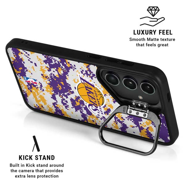NBA Los Angeles Lakers Digi Camo Galaxy S26 Ultra Kickstand Case
