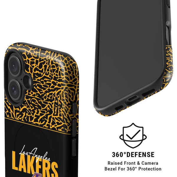 NBA Los Angeles Lakers Elephant Print iPhone 16 Plus Magsafe Impact Case
