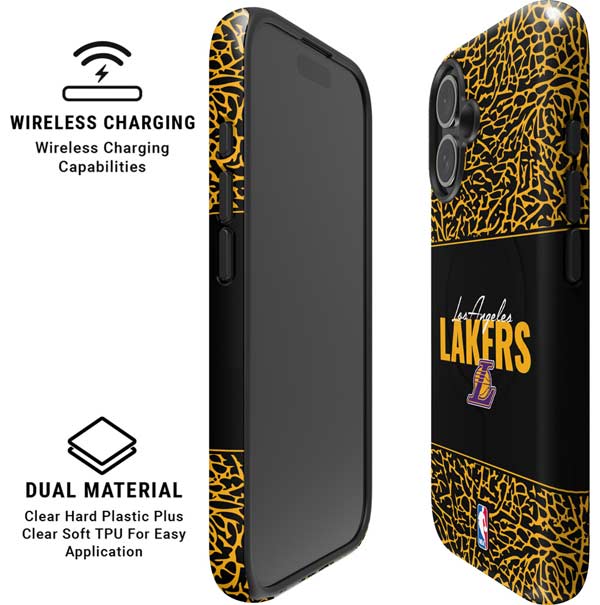 NBA Los Angeles Lakers Elephant Print iPhone 16 Plus Magsafe Impact Case