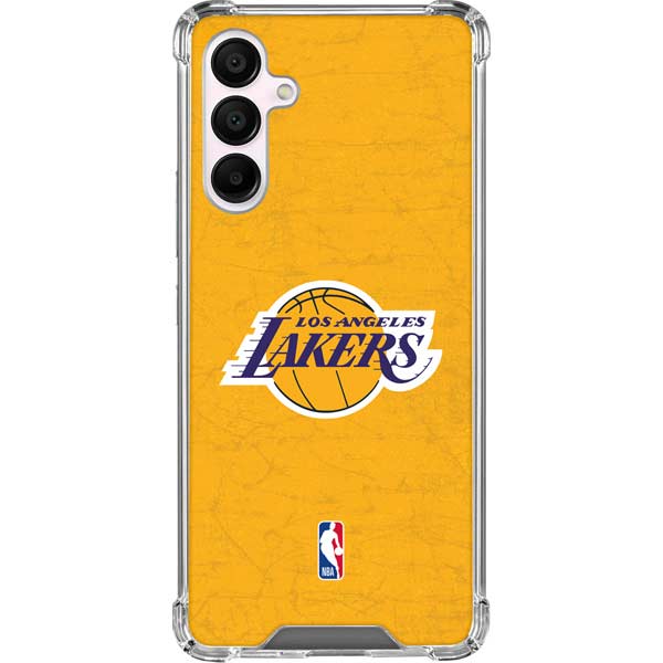 NBA Los Angeles Lakers Distressed Galaxy A16 5G Clear Case