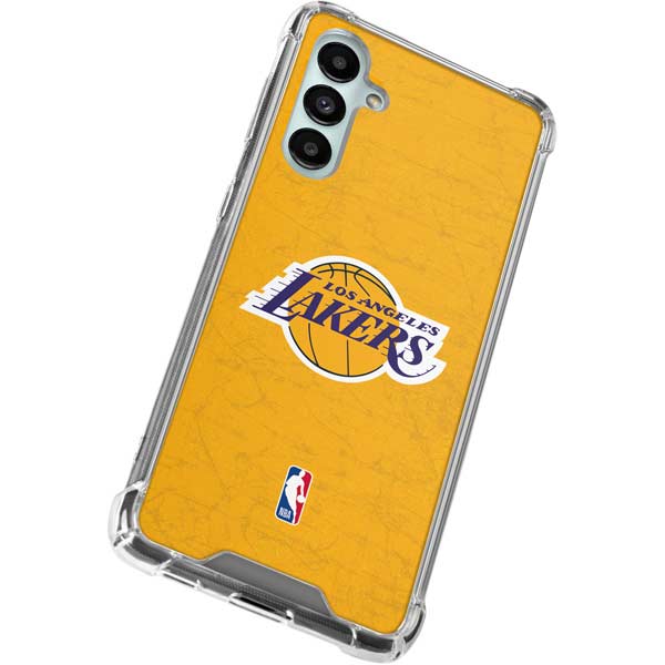 NBA Los Angeles Lakers Distressed Galaxy A16 5G Clear Case