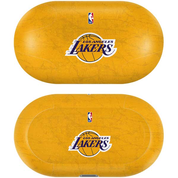 NBA Los Angeles Lakers Distressed Galaxy Buds Plus Skin