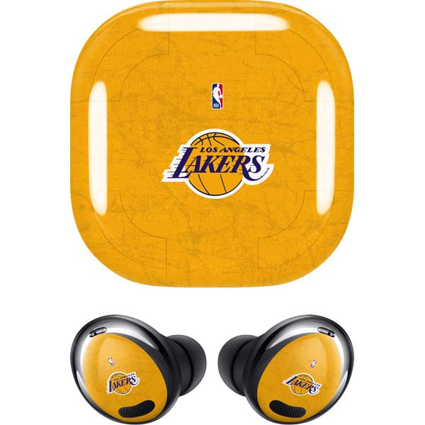 NBA Los Angeles Lakers Distressed Galaxy Buds Pro Skin