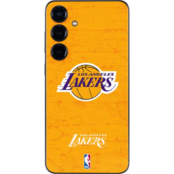 NBA Los Angeles Lakers Distressed Galaxy S25 Skin