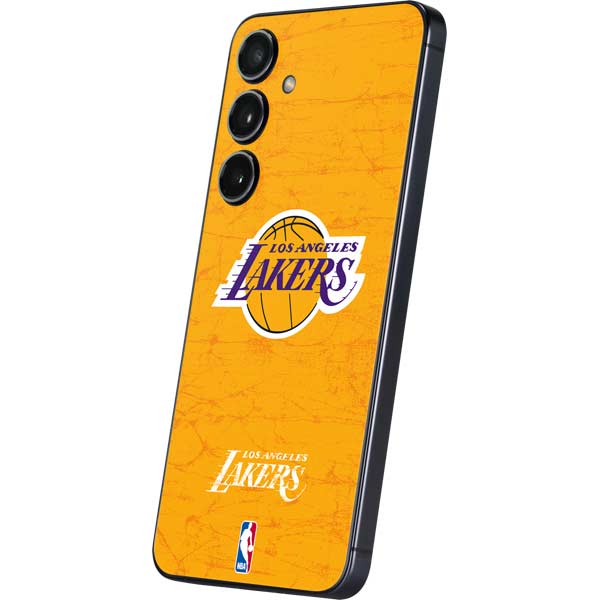 NBA Los Angeles Lakers Distressed Galaxy S25 Skin
