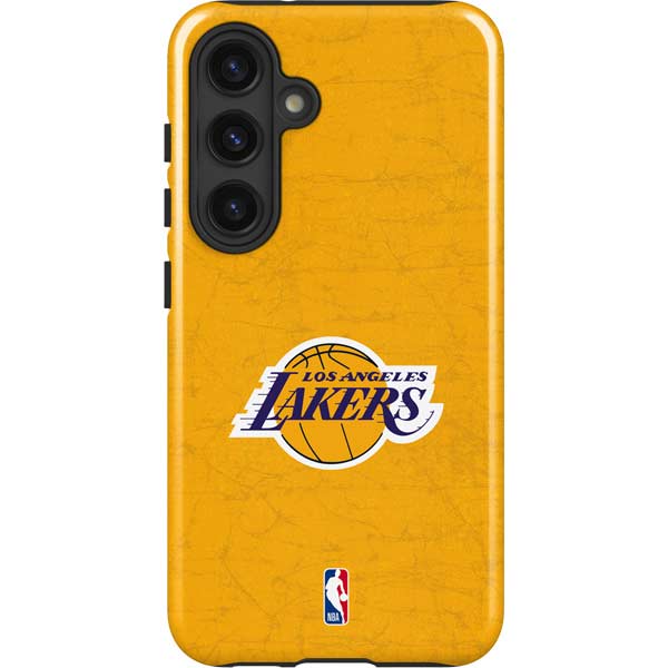 NBA Los Angeles Lakers Distressed Galaxy S25 Impact Case