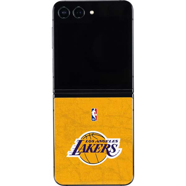 NBA Los Angeles Lakers Distressed Galaxy Z Flip5 5G Skin