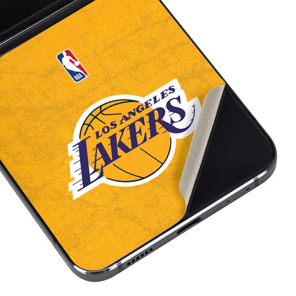NBA Los Angeles Lakers Distressed Galaxy Z Flip5 5G Skin