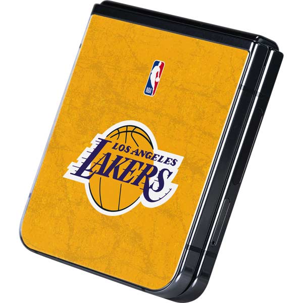NBA Los Angeles Lakers Distressed Galaxy Z Flip5 5G Skin