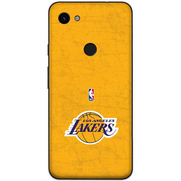 NBA Los Angeles Lakers Distressed Google Pixel 3a Skin