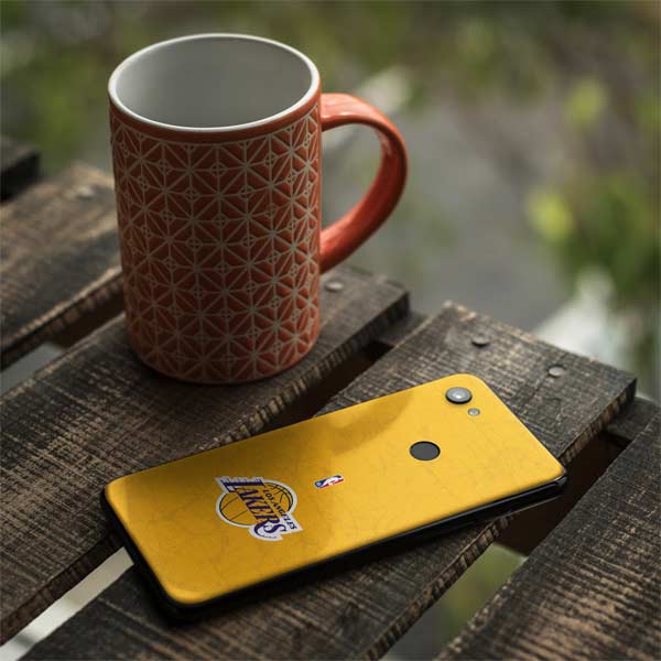 NBA Los Angeles Lakers Distressed Google Pixel 3a Skin