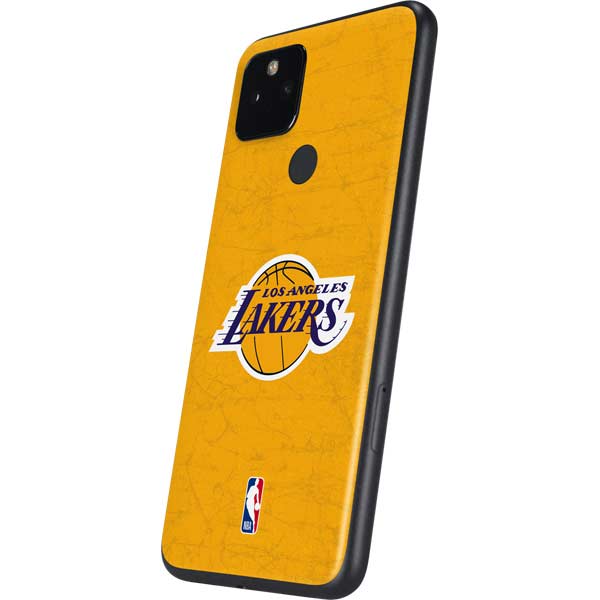 NBA Los Angeles Lakers Distressed Google Pixel 5a Skin