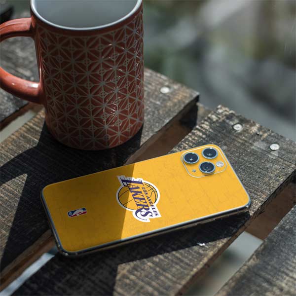 NBA Los Angeles Lakers Distressed iPhone 11 Pro Skin