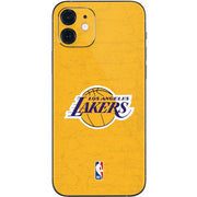 NBA Los Angeles Lakers Distressed iPhone 12 Mini Skin