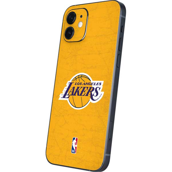 NBA Los Angeles Lakers Distressed iPhone 12 Mini Skin