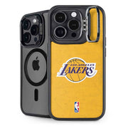 NBA Los Angeles Lakers Distressed iPhone 14 Pro Kickstand Case